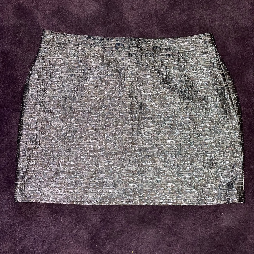 Metallic Mini Skirt